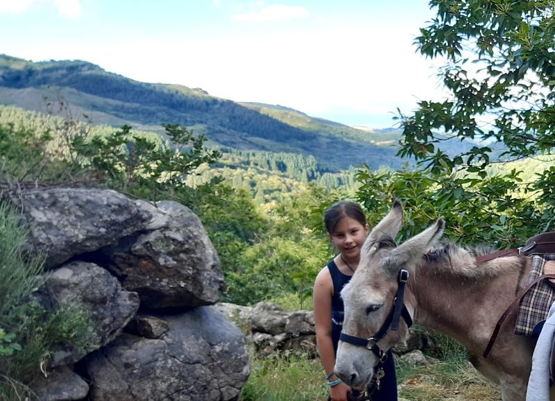 Photo de Randonnée avec un âne