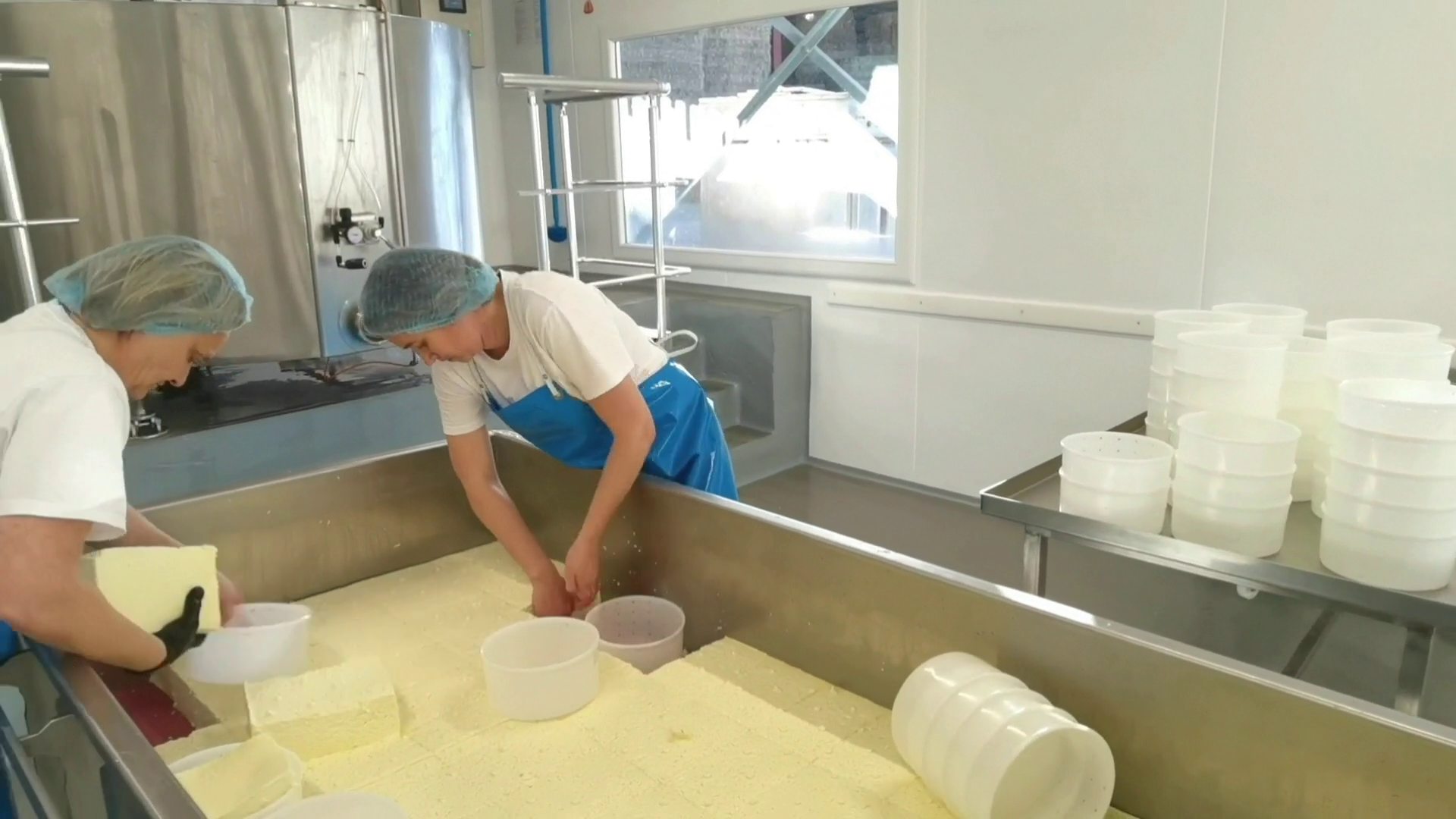 Photo de visite / dégustation à la fromagerie