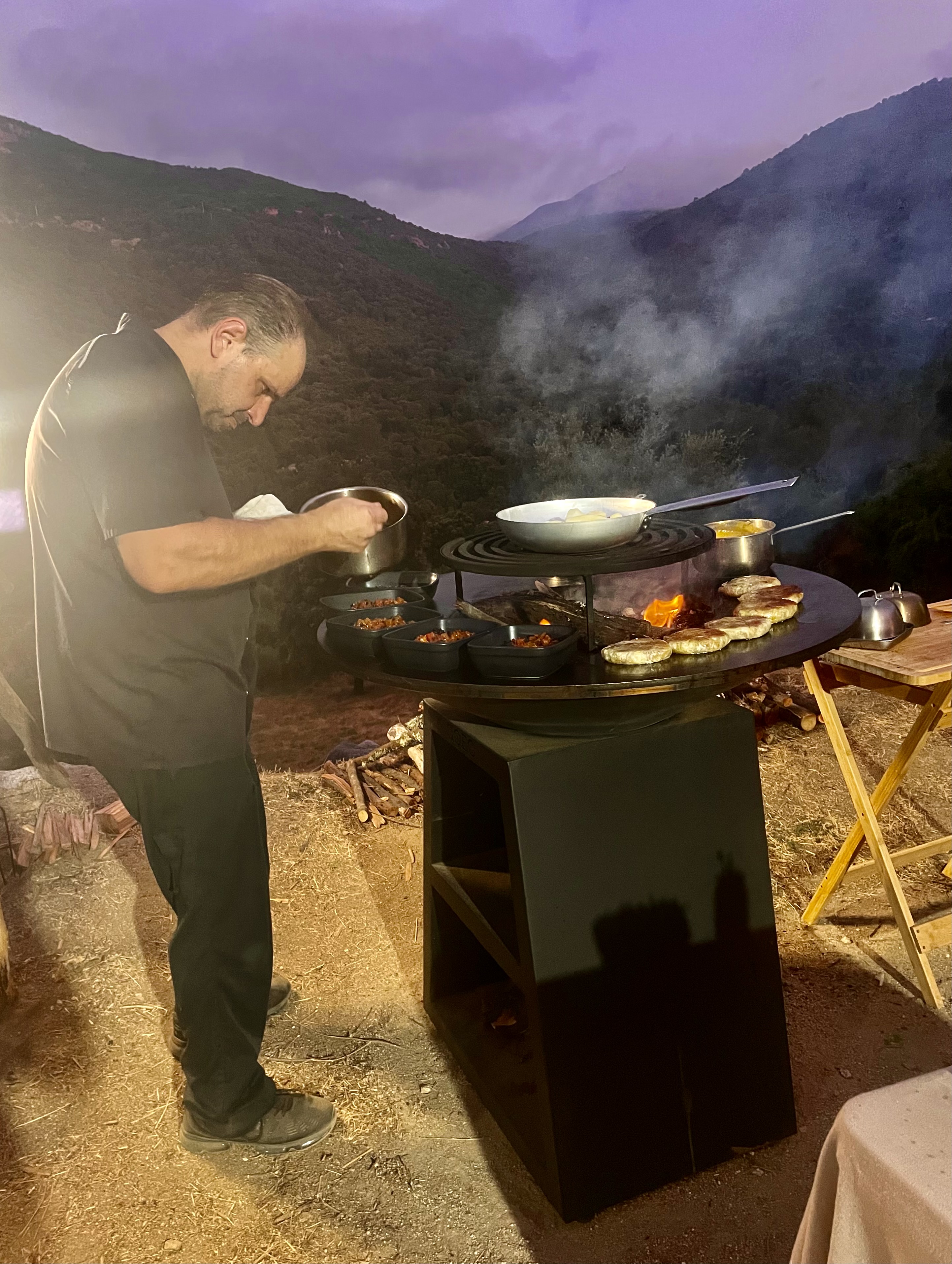 Brasero fermier avec un chef étoilé